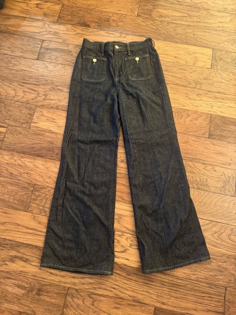 J. Crew Dark Blue Denim Trousers